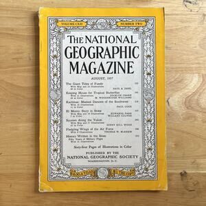 Vintage National Geographic August 1957 Fundy Butterflies Kachinas El Morro Yuko